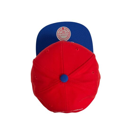 Mitchell & Ness NBA Philadelphia 76ers Embroidered Snapback Hat Red & Royal New - Picture 4 of 7